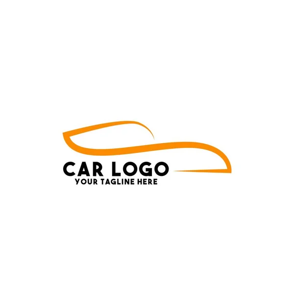 Design Logotipo Carro Arte Conceito Moderno — Vetor de Stock