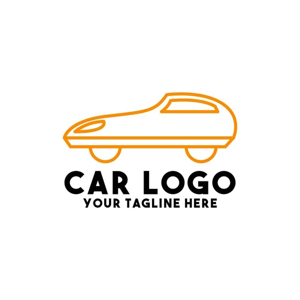 Design Logotipo Carro Arte Conceito Moderno — Vetor de Stock