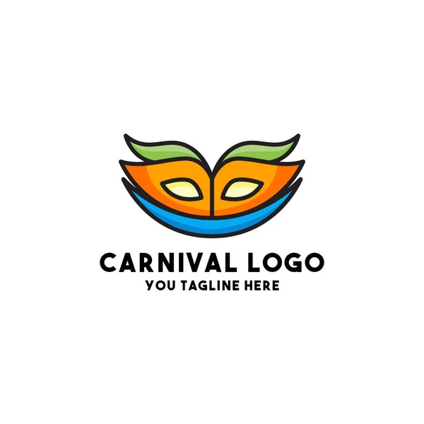 Carnival Logo Concept Design Modern — Stock Vector