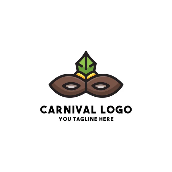 Carnival Logo Concept Design Modern — Stock Vector