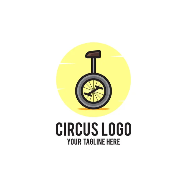 Circo Logo Design Concetto Moderno — Vettoriale Stock