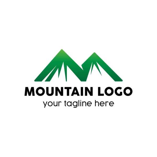 Logo Montagne Concept Design Moderne — Image vectorielle