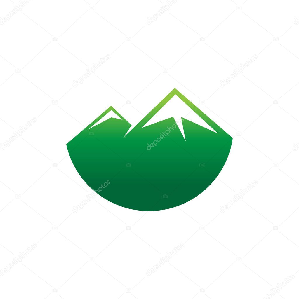 mountain logo modern design concept