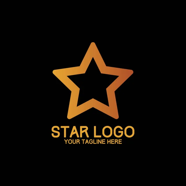 Start Logo Design Modern Concept Art Orange — Archivo Imágenes Vectoriales