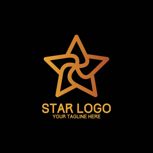 Start Logo Design Moderní Koncept Umění Oranžová — Stockový vektor