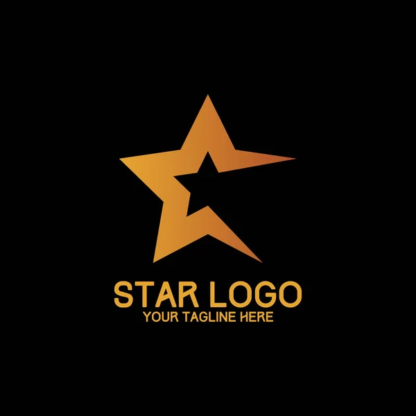 Start Logo Design Modern Concept Art Orange — Archivo Imágenes Vectoriales