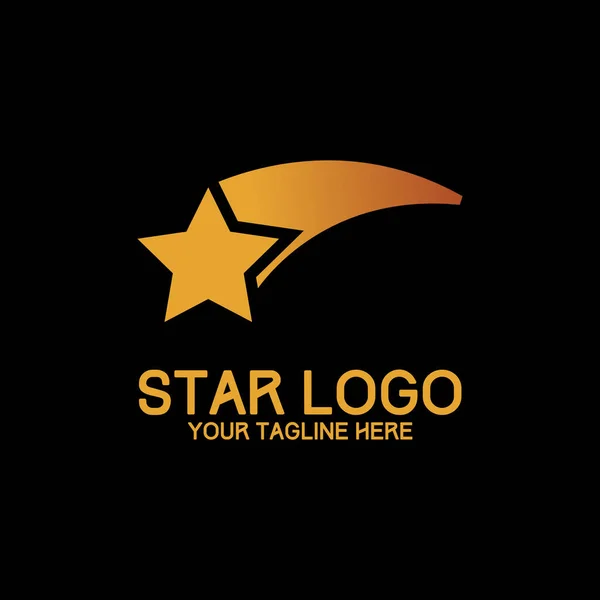 Start Logo Design Modern Concept Art Orange — Archivo Imágenes Vectoriales