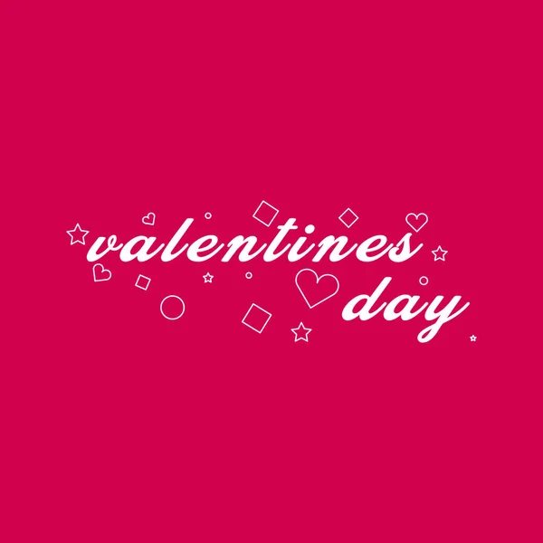 Valentines Day Logo Design Concept Typo — Stockový vektor