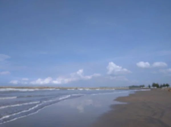 Plaj Bulanık Görüntüsü Odak Dışı — Stok fotoğraf