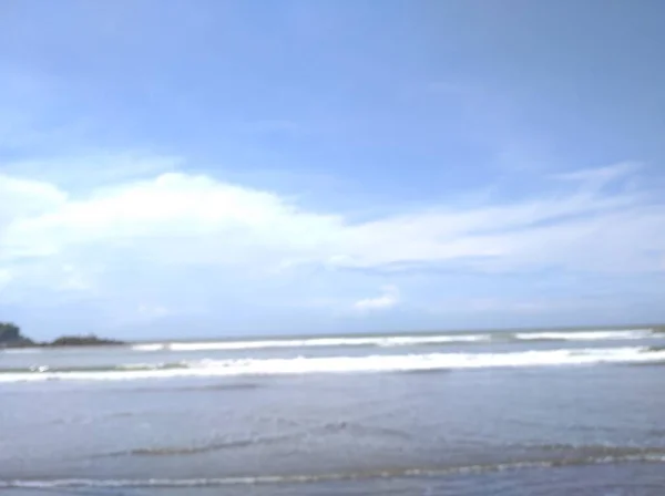 Imagem Borrão Praia Está Fora Foco — Fotografia de Stock