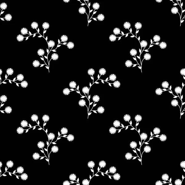 Bezešvý Vzor Květinovými Motivy Pro Potisk Látek Ubrusů Přikrývek Košil — Stockový vektor