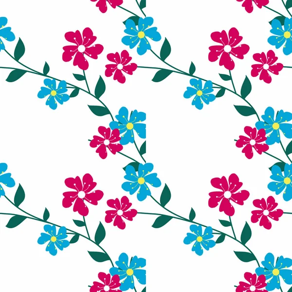 Patrón Sin Costuras Con Motivos Florales Capaz Imprimir Para Paños — Archivo Imágenes Vectoriales