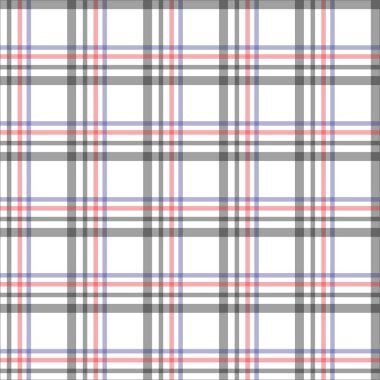 Kusursuz gingham deseni. Vektör çizimleri. Masa örtüleri, battaniye, ekose kumaş, kumaş, gömlek, tekstil, elbise, kağıt ve posterler için eşkenar dörtgen kumaş. Izgara desenli Sarong Motifi