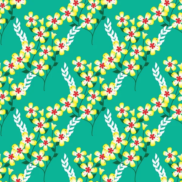 Motif Sans Couture Avec Motifs Floraux Capables Imprimer Pour Les — Image vectorielle