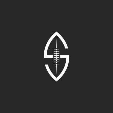 Futbol topu logosu S harfi