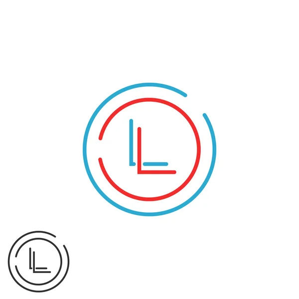 LL letters logo — Stock Vector