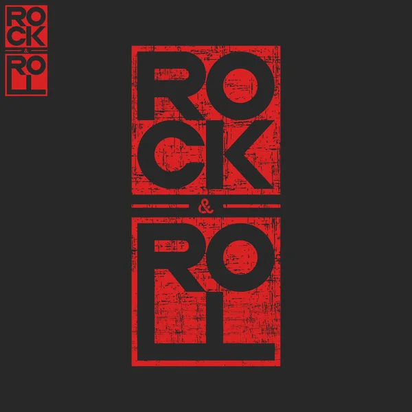 Manifesto concerto rock and roll — Vettoriale Stock