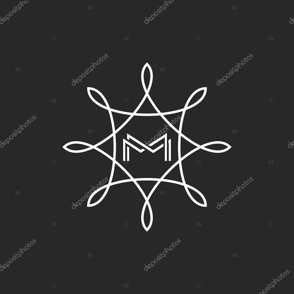 Hipster monogram MM letters initials Stock Vector by ©UASUMY 104726922