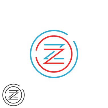 Hipster harf Z logo monogram 