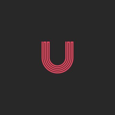 U harfi logo monogram