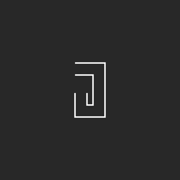 Monogram J logo — Wektor stockowy