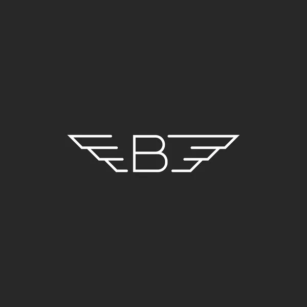 Logotipo da letra B alada —  Vetores de Stock