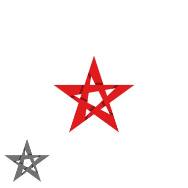 Yıldız logo grafik tasarım öğesi