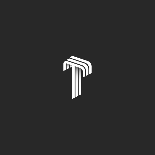 Dopis T logo monogram — Stockový vektor