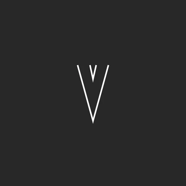 V lettera logo — Vettoriale Stock