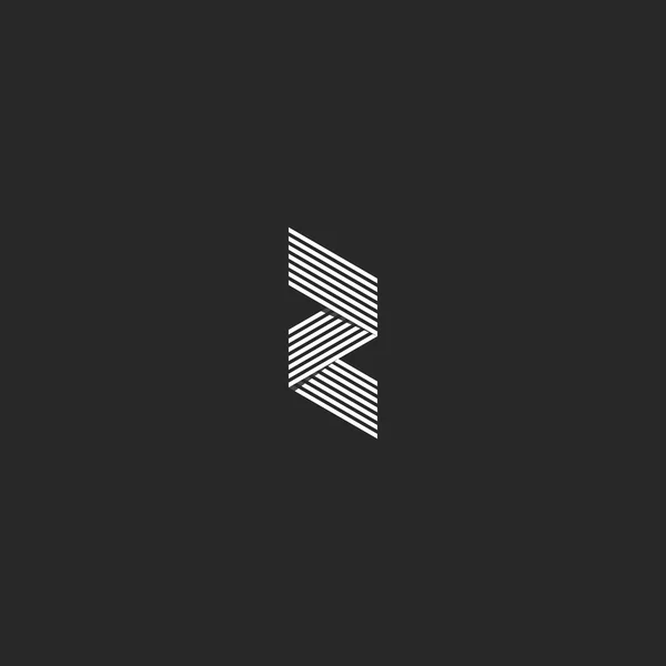 Z harfi modern monogram Logo — Stok Vektör