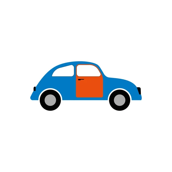 Figura de coche de pasajeros para infografías — Vector de stock