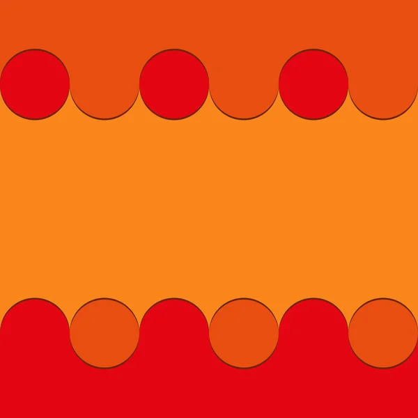 Orangen Kreis Hintergrund — Stockvektor