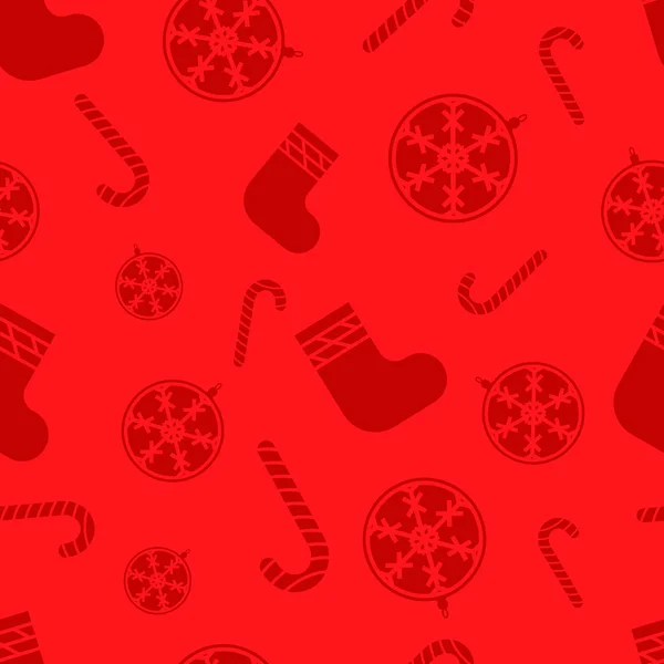 Natale modello rosso — Vettoriale Stock