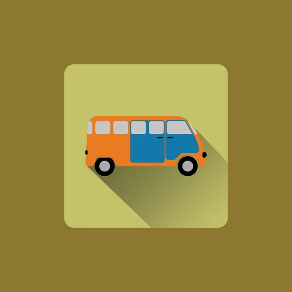 Zeichentrick-Minibus-Design — Stockvektor