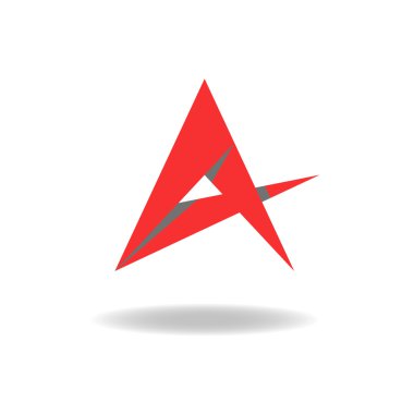 A - mektup veya fikir, yıldız logo