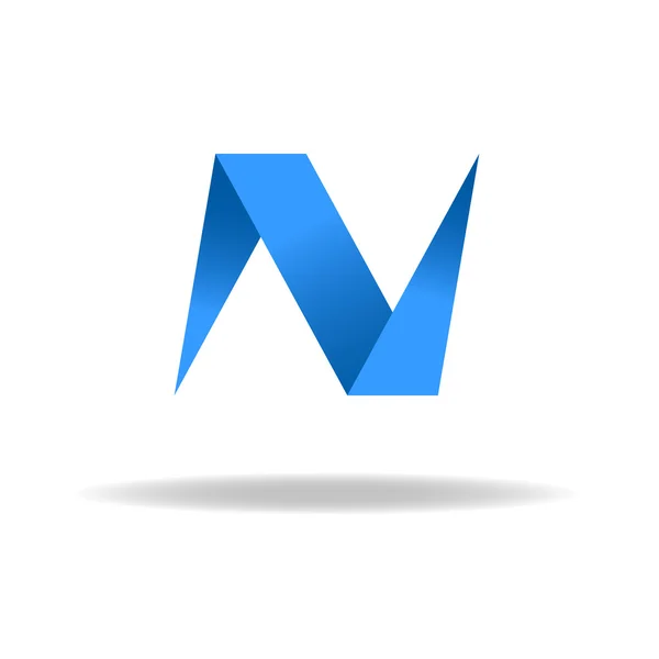 N - brev, webbplats eller verksamhet logotyp — Stock vektor