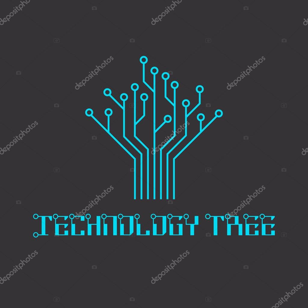 Technology tree of the microcircuit, engineering logo