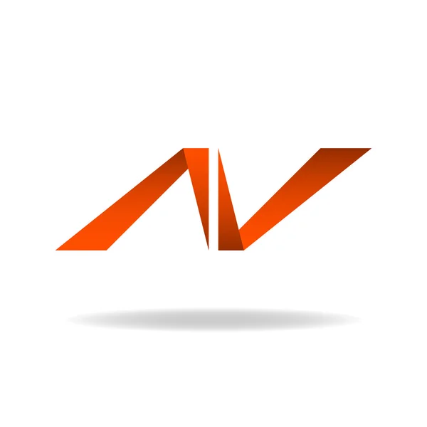 Letter N, logo website, websitepictogram abstract — Stockvector