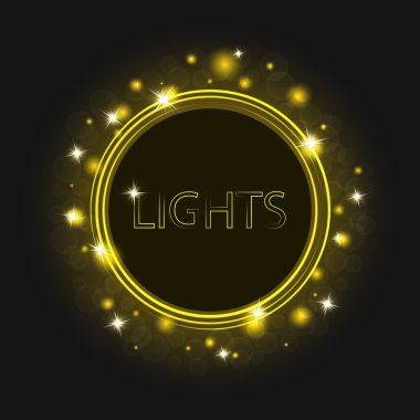 Sihirli parlak yuvarlak kare, el ilanları için fütüristik arka plan