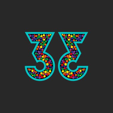 Renkli sayı 33 logosu
