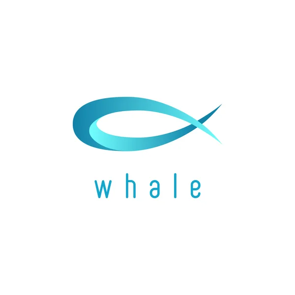 Φάλαινα, κοροϊδεύω ζώων λογότυπο — Διανυσματικό Αρχείο