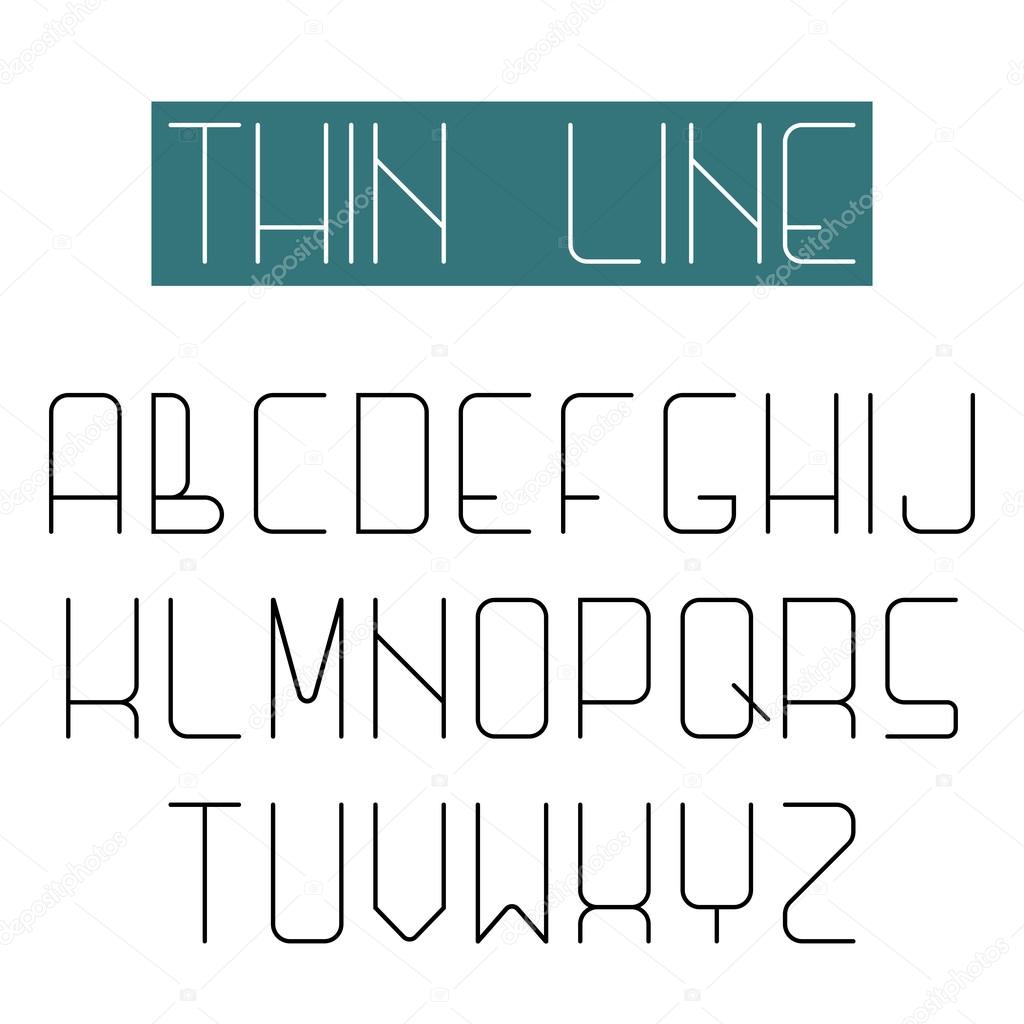 Modern design font