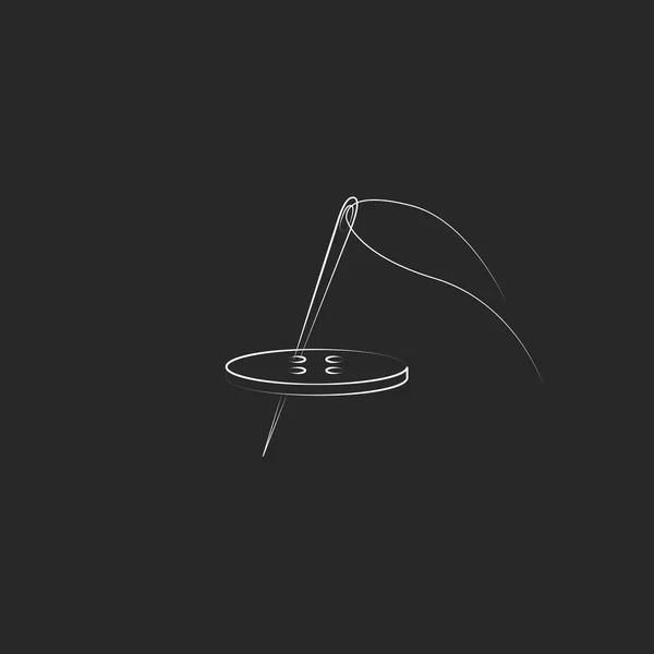 Logo sur mesure ou couturière — Image vectorielle