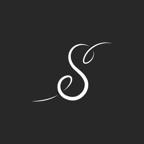 White letter S logo