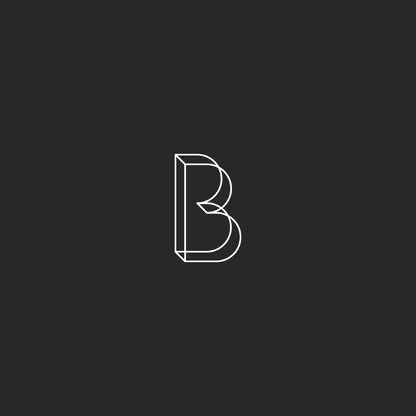 Letter B logo monogram  symbol — Stock vektor