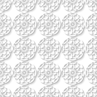 Floral muslim seamless decorative ornament