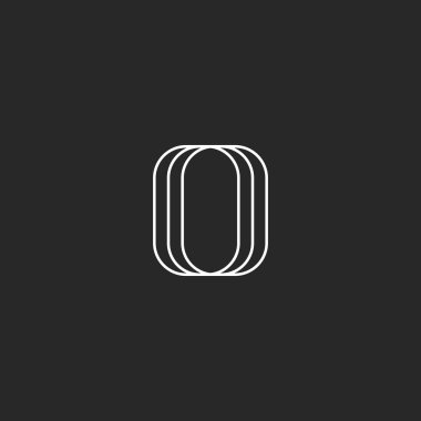 Letter O logo modern monogram