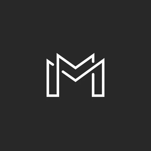 Letter m-logo — Stockvector