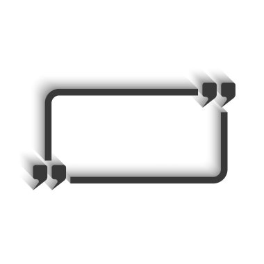 Quote and rectangle frame for text clipart