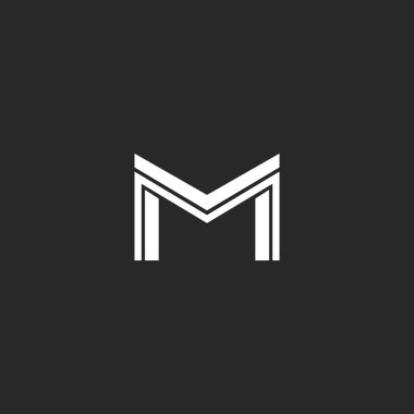 M harfi logosu, satır monogram